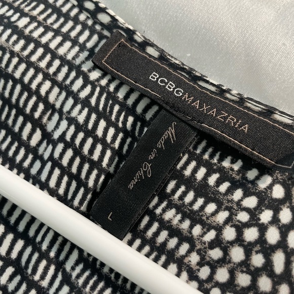 BCBGMaxazria white and white romper size large - Picture 2 of 6